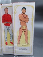 Set of 3 Paper Dolls -Men