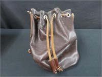 "RUGBY" BROWN LEATHER BACK PACK