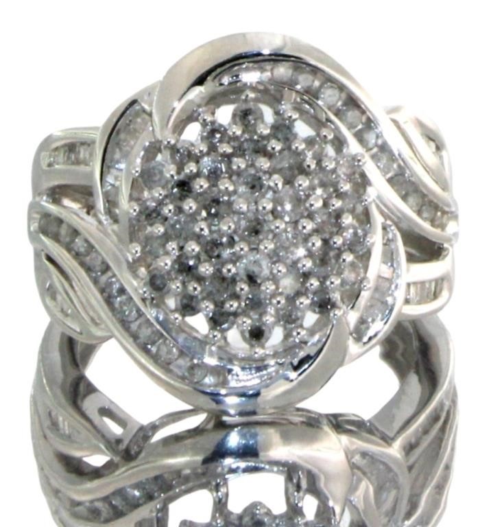 Brilliant 3/4 ct Large Diamond Cocktail Ring