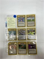 (8) Pokémon Cards 1995 Trainer