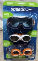 Speedo Juniors Swim Goggles 3 Pack (pre Owned)