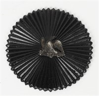 WAR OF 1812 AMERICAN HAT COCKADE WITH SILVER EAGLE