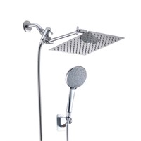 1 6-Spray High Pressure Dual Shower Head/Handheld