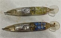 PAIR OF GLITTER LURES