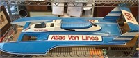Atlas Van Lines Hydroplane Wood RC Boat