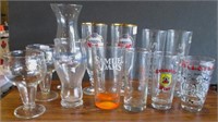 Group of Misc Advertising Beer Glasses