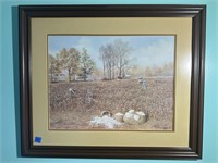 Bill Burkett Artist Signed Cotton Picking Print