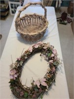 Wreath and basket