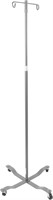 Economy 2-Hook IV Pole, Chrome