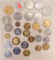 TOKENS FROM CASINOS IN VARIOUS STATES, 27 TO GO