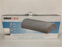 OBUSFORME MEMORY FOAM 4 POSITION SUPORT PILLOW