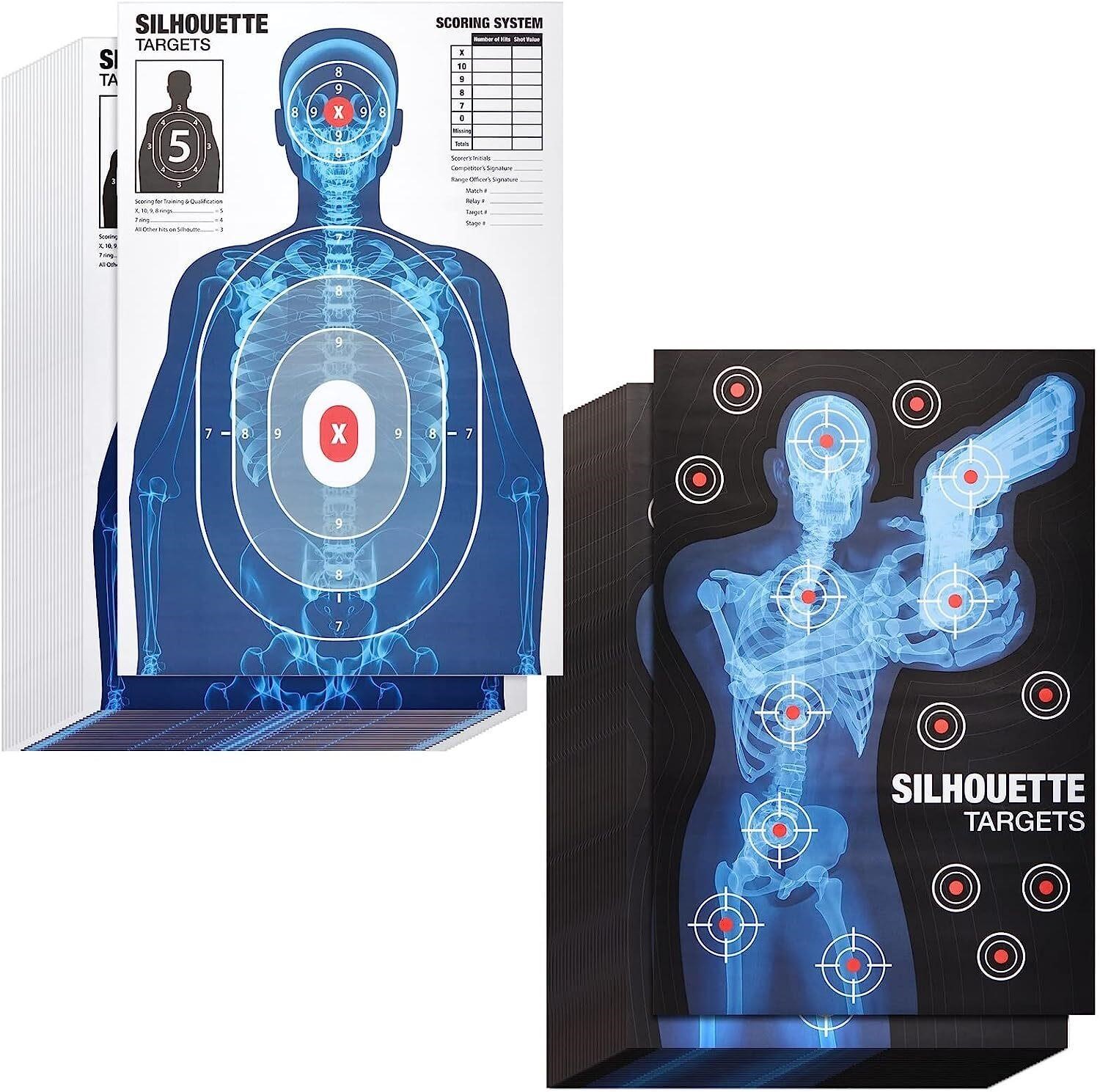 50 Pack Human Silhouette Targets  25x38 in