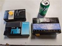 2 VTG Portable Radios & Alarm Clock