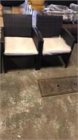 4 piece patio set with glass top