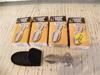 4 CAMP TOOLS NEW IN BOX