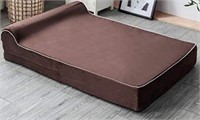X- Large Dog Bed With Pillow Dark Brown
