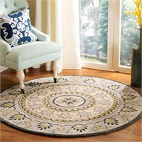 Safavieh Novelty Collection 5' Round Ivory/Grey