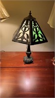 Vintage slag, glass lamp