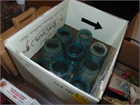 Box Blue Ball Canning jars