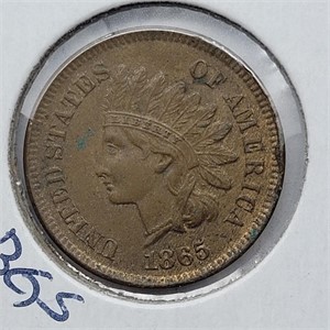 1865 INDIAN HEAD PENNY XF