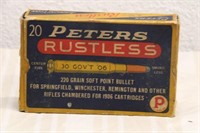 COLLECTIBLE FULL BOX PETERS RUSTLESS AMMO