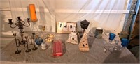 Candle and Candle Holder Lot