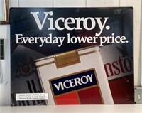 1993. 30x24 viceroy cigarette metal sign