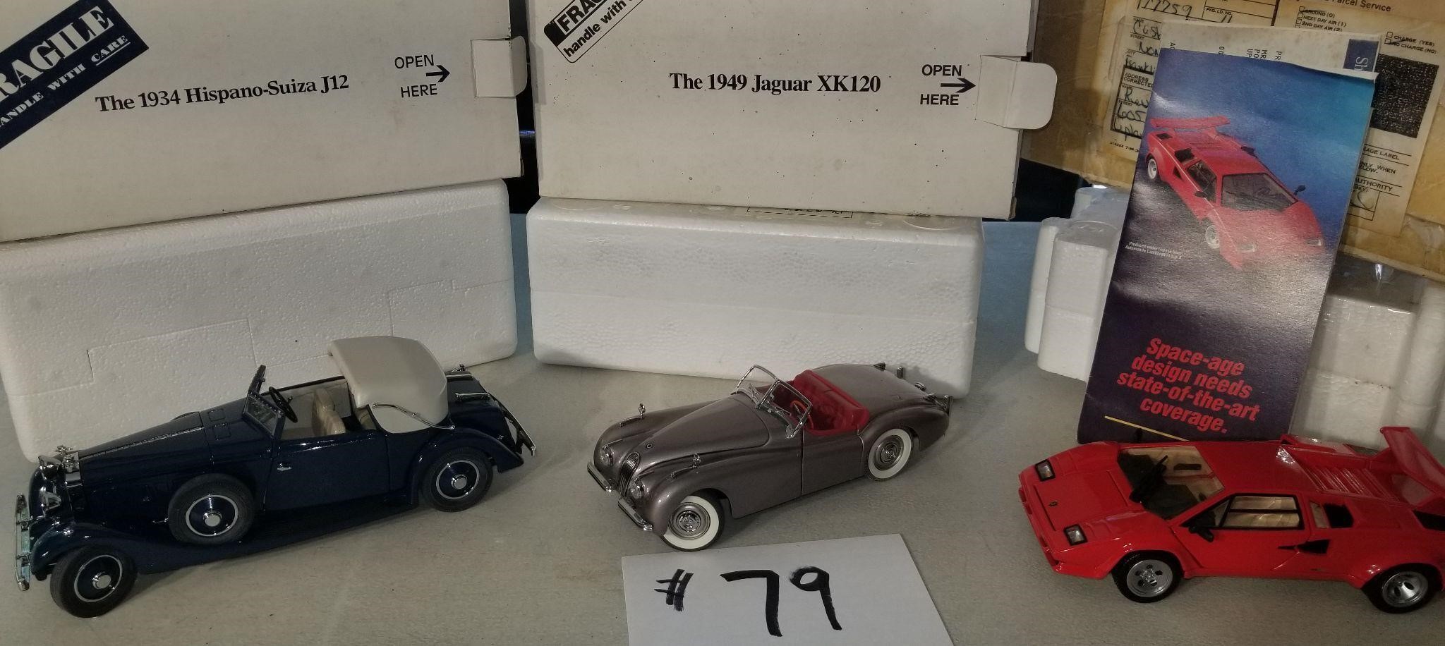 3 Die Cast Cars 1:24 scale,