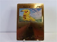 Pokemon Card Rare Gold Pikachu V