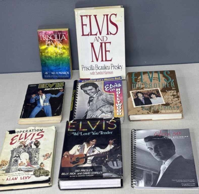 Collection of Elvis Presley Books