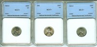 1943 PDS Cent MS67+ LISTS $1725