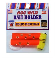 Magic Bait Hog Wild Bait Holder Red 2-piece Pack