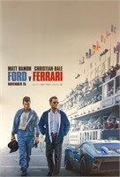 Frod V Ferrari Christian Bale Autograph Poster