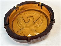 Vintage Ashtray American Eagle Seal Large 10"