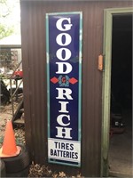 Vintage 1938 Goodrich Tires & Batteries Sign