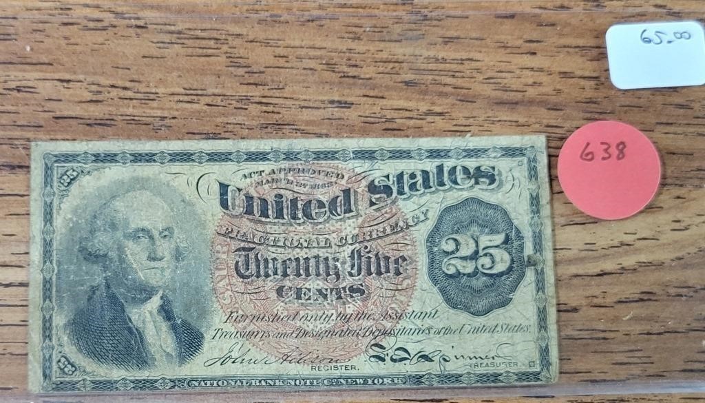 US 25 CENT FRACTIONAL NOTE