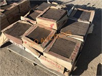 17 Boxes of NEW 13"x13" Floor Tile-Brown