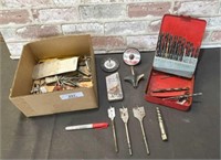 BOX OF ASSORTED DRILL BITS