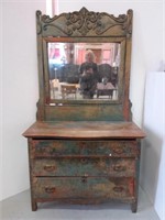 Antique Oak Dresser w/Mirror