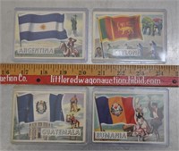 1956 Topps "Flags of the World" cards