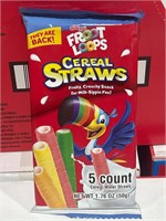 Front loop cereal staws