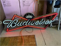 Light up Budweiser Sign