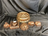 VINTAGE COPPER , KITCHEN MOLDS