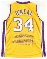 Autographed Shaquille O'Neal Stat Jersey