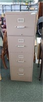 Heavy duty HON 4 drawer metal filing cabinet