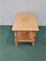 VTG WOOD RECTANGLE END TABLE