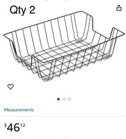 2 x Staples Wire Formed Legal-Size Tray, Black