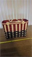 LONGABERGER AMERICAN FLAG PURSE BASKET