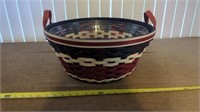 LONGABERGER RED WHITE AND BLUE BASKET