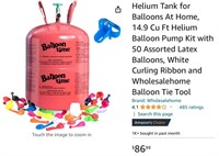Jumbo 12" Helium Tank Kit